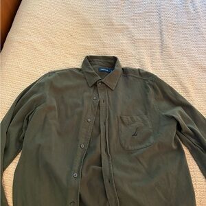 Nautica Dark Green Casual Shirt